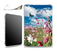 for 6" All New Kindle 11th Generation 2024 and 2022 Release Case, Slim Silicone Lightweight Clear Military-Grade Corners Shock Absorbent Case Soft TPU Cover, Spring Wild Flowers