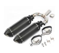 For 600 Motorcycle Exhaust System Pipe Muffler Silencer Exhaust Connect Link Pipe Whole Set Pipe Motorcycle Exhaust Middle Link(2)