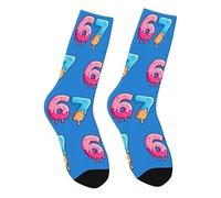 For 67 Meme Socks, Funny Christmas Socks Decor For Birthday Hiking Gym Travel Climbing Running Office Home Sports Yoga Daily Girls Boys Men Women