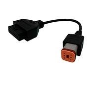 for 6Pin obdii Cable Harley Motorcycle Motorbike Davidson etc Adapter to get Diagnostics info from Scanner or Cellphone OBD Harley 6 pin to 16 PIN for Harley Bikes