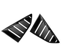 For 6th For Chevy For Camaro 2016-2022 2PCS Quater Window Louvers Side Vent Trim Cover Spoiler Rear Window Canard Canards(Glossy black)