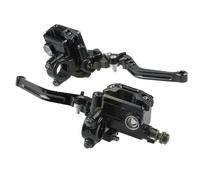 For 7/8" 22 Mm Motorcycle Handlebar Master Cylinder Levers Handle Hydraulic Brake Pump Clutch Clutch Brake Lever Set(Black)