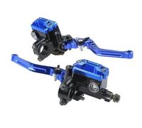 For 7/8" 22 Mm Motorcycle Handlebar Master Cylinder Levers Handle Hydraulic Brake Pump Clutch Clutch Brake Lever Set(Blue)