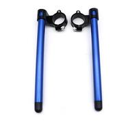 For 7/8" 22mm Handlebar Universal CNC 37mm 41mm 43mm 45mm 48mm 50mm Motorcycle Clip On Ons Fork Riser 1.5 Inch Riser Clip On Motorcycle Handlebar Riser(Blue Black 45mm)