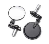 For 7/8 Folding Bar End Motorcycle Rearview Mirrors Race Handle Bar Side Mirrors
