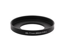 For 80mm Matte Box or 77mm lens filter etc., Matte Box Adapter Step Up Ring 48/49/52/55/58/62/67/72/77/82mm-77mm with 80mm O.D(52mm)