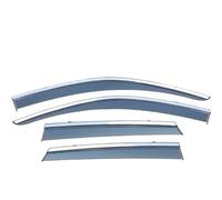 For 9PA For Cayenne 06-10 4PCS Window Visor Air Deflectors Guard Rain Wind Vent Awnings Shelters Window Visor Guards Cover