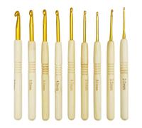 For 9pcs 135mm Bamboo Crochet Hook Wooden Handle Crochet