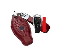 For A B C E G M R S Class Top Layer Leather Car Key Case Cover Shell GLC CLA GLA For AMG W177 W204 W205 W212 W213 W176 Car Key Cover Case(E)