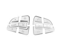 For A B C E S ML Class For GLA For GLC For CLA For CLS For GLE For GLS For GLK Car Steering Wheel Button Cover Sticker Auto Interior Gear Panel Trim