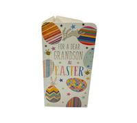 For A Dear Grandson Bunnies And Eggs Design Easter Money Wallet Card