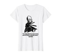 for A Man to Learn Epictetus Value Graphic T-Shirt, Women, White, M