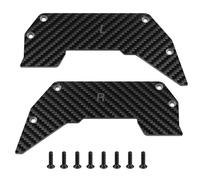 For A-rrma For Infraction V2 6S 1/7 Carbon Fiber Rear Mudguard/Wing Insert/Front Suspension Plate/Splitter Upgrade Parts RC Repairs Models Spare