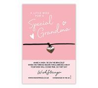 for A Special Grandma Wish String Bracelet with Lucky Charm Sentimental Gift SWS043