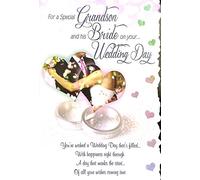 for a Special Grandson and his Bride on Your Wedding Day Card