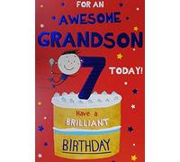 For A Special Grandson on your 7th Birthday Card - 7832 CG