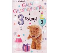 For A Special Great Granddaughter on Your 3rd Birthday Card