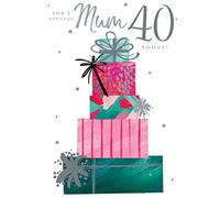 For A Special Mum 40 40th Today Presents Happy Birthday Card Lovely Verse