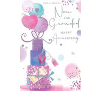 For A Special Nan & Grandad Presents Happy Anniversary Card Lovely Verse