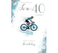 For A Special Son 40 40th Today Cycling Happy Birthday Card Lovely Verse