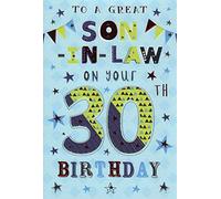 For A Special Son-In-Law On your 30th Birthday Card - Modern Design 8313