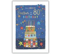 For a Wonderful Brother On Your 80th Birthday Card