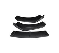 For A1 2011-2019 Bright Black Carbon Fiber Pattern Front Bumper Splitter Lip Diffuser Spoiler Body Kit Protector(Matte Black)