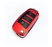 For A1 A3 A4 A5 A6 A7 C5 C6 R8 Q3 Q5 Q7 S6 B6 B7 B8 8P 8V 8L TT RS RS3 S3 Car Folding Key Cover Case Fob Holder(Red)