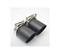 For A1A4 B8 A38V 8P Q5 A5 Car Tail Throat Exhaust Pipe Muffler Tip 3-inch 76mm Interface(2pcs)