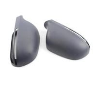 For A3 8P A4 A5 B8 Q3 A6 C6 4F S6 Gloss Black Car Mirror Cover Rear View Mirror Cover Protection Cap Shell BLNETU(Unpainted)