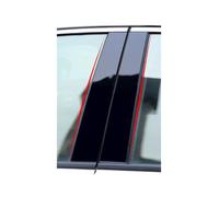 For A3 8p A4 B6 B7 B8 A6 Q5 Carbon Fiber Car Window Pillar Posts CoverTrim B-Pillars Protect Sticker Styling Accessories(A6 12-18)