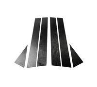 For A3 8p A4 B6 B7 B8 A6 Q5 Carbon Fiber Car Window Pillar Posts CoverTrim B-Pillars Protect Sticker Styling Accessories(Q5 12-18carbon fiber)