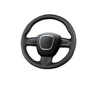 For A3 8P Sportback A4 B8 Avant A5 8T A6 C6 A8 D3 Q7 8R Q5 4L S4 S3 Car Steering Wheel Cover Original Steering Wheel Braid Steering Wheel Protection Cover(Blue Thread)