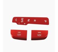 For A3 8V 2013-2018 LHD Center Console Gearshift Electronic Handbrake Buttons Sequins Decoration Sticker Trim Car Accessory Car Moulding Strip(Red)