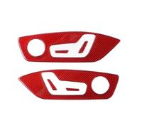 For A3 8Y S3 2021 2022 2023 2024 2025 Car Seat Adjust Button Frame Trim Stickers Decoration Tuning Auto Interior Accessories Car Interior Accessories(Red)