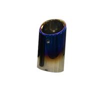 For A3 A1 A4 B8 Q5 75mm Car Exhaust Pipe Car Rear Exhaust Pipe Muffler Tail Throat(1pcs Blue)