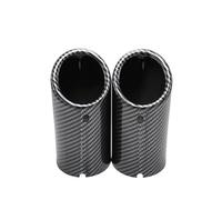 For A3 A1 A4 B8 Q5 75mm Car Rear Exhaust Tail Pipe Muffler Tail Throat Car Exhaust Pipe(2pcs Carbon fiber)