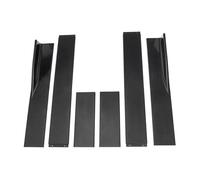 For A3 A4 A5 A6 A7 A7 A8 Q5 Q7 RS5 RS6 RS7 S3 S4 Extension Splitters Apron Lip Splitter Winglet Side Skirt Universal Side Steps(86.6in 2.2M Black)