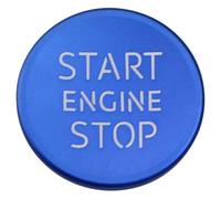 For A3 A4 A5 A6 A7 A8 For Q3 Q5 Q7 1Pc Car Ignition Key Ring Cover Trim Start Engine Switch Button Interior Mouldings Interior Panel Cover(Blue)