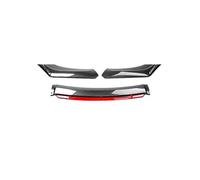 For A3 A4 A6 Q3 S3 S4 S6 B6 B7 B8 B8.5 Car Front Bumper Lip Spoiler Splitter Diffuser Body Kit Car Front Bumper Lip Spoilers(Carbon red)