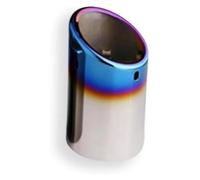 For A3 A4 B8 A6 C6 A5 Q5 Q7 Q3 A1 A8 Tailpipe Car Accessories Sliver 2 Pieces Stainless Steel Exhaust Tips Pipe Muffler Exhaust Tail Pipe(Blue 1 Piece)