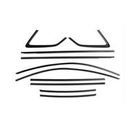 for A3 Hatchback 2013-2020 Titanium Black Car Exterior Window Trim Weatherstrips Seal Sticker Strip Cover Gasket WEFOLEN