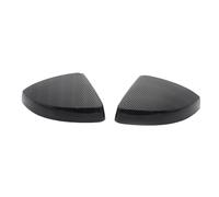 For A3 S3 8V RS3 2013-2019 Silver Car Side Wing Mirror Covers Rearview Mirror Cap Shell Housing Door Car Accessories 2pcs(Carbon pattern)