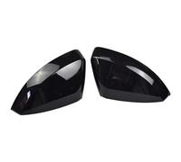 For A3 S3 8V RS3 Car Accessories Car Rearview Mirror Covers Cap Shell Housing Door Side Wing Mirror Covers 2pcs(Bright Black)