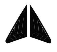 For A3 S3 8V Sedan 2014-2020 Triangle Louver Shark Gill Shaped Rear Window Decorative Vent Stickers(Glossy black)