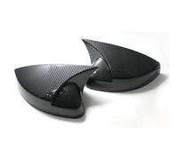 For A3 S3 RS3 8V TFSI TDI 2013-2020 Glossy/Carbon Fiber Style Side Car RearView Mirror Cover Caps 2Pcs(Carbon pattern)