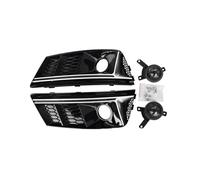 For A4 A4L 2017 2018 2019 Car Accessories Front Bumper Fog Light Lamp Grille Protector Cover Trim W/ACC A Pair PYPFQUMQGR