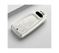 For A4 A4L A5 Q5 Q7 TT TTS 8S B9 2016-2018 Soft TPU Car Key Case Cover Protection Shell Accessories(WHITE)