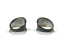 For A4 A5 A6 A7 Upgrade RS3 For RS4 For RS6 RS7 Look Muffler Tip Tailpipe Oval Exhaust 304 Stainless Steel Pipe Car Exhaust Tail Pipe(Black)
