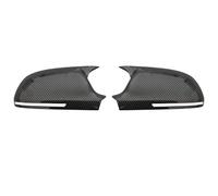For A4 A5 B8 A3 8P A6 C6 Q3 ABS Carbon Fiber Style Add-on Type Car Side Door Mirrors Cover Auto Rearview Mirror Caps(3 Carbon fiber pattern)